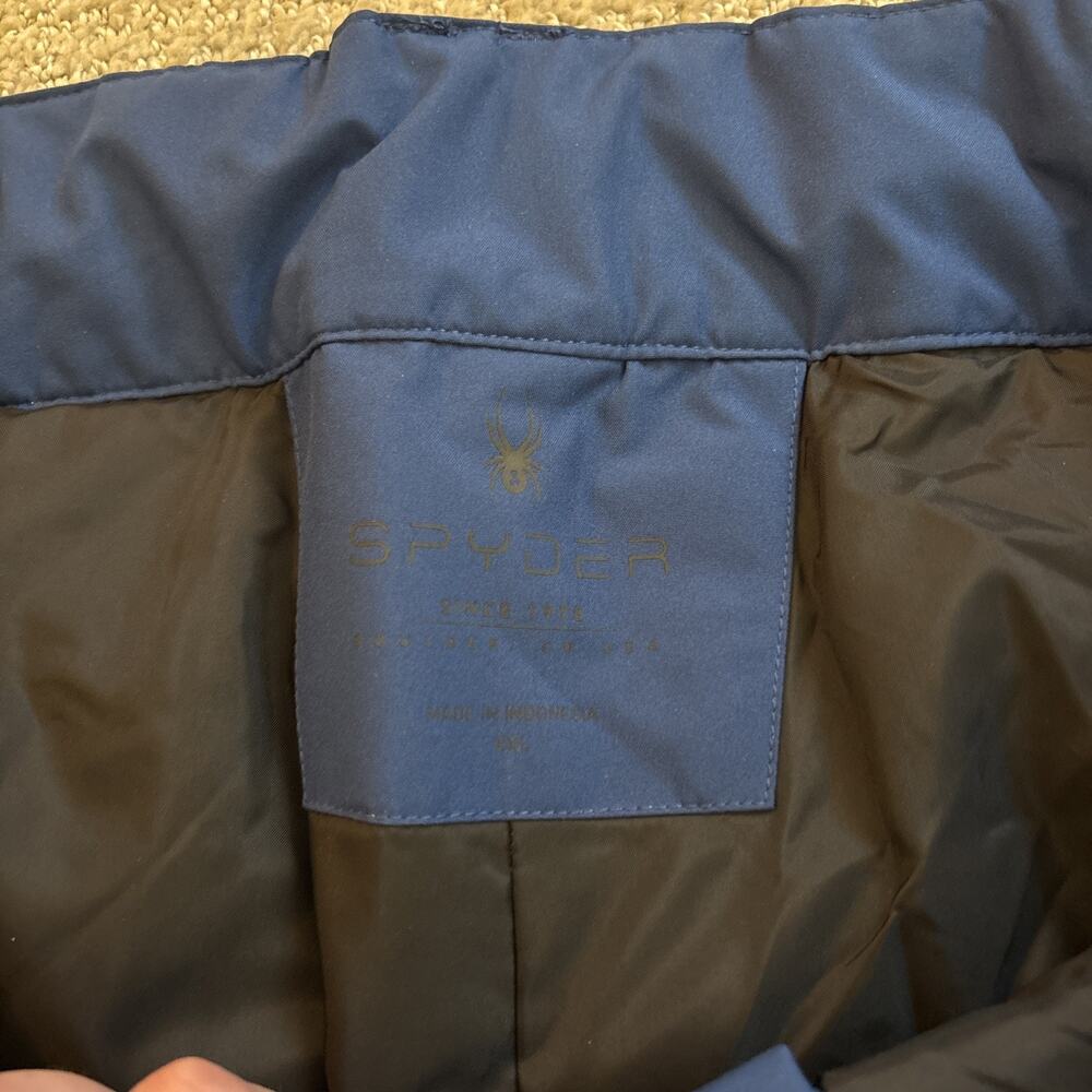 Spyder Traction Snow Pants Men's 2XL Blue Insulated Ski Snowboard Waterproof NWT - Picture 5 of 11